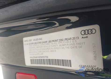2019 Audi A4 45 Premium from USA, damaged, VIN WAUDNAF4XKN005759